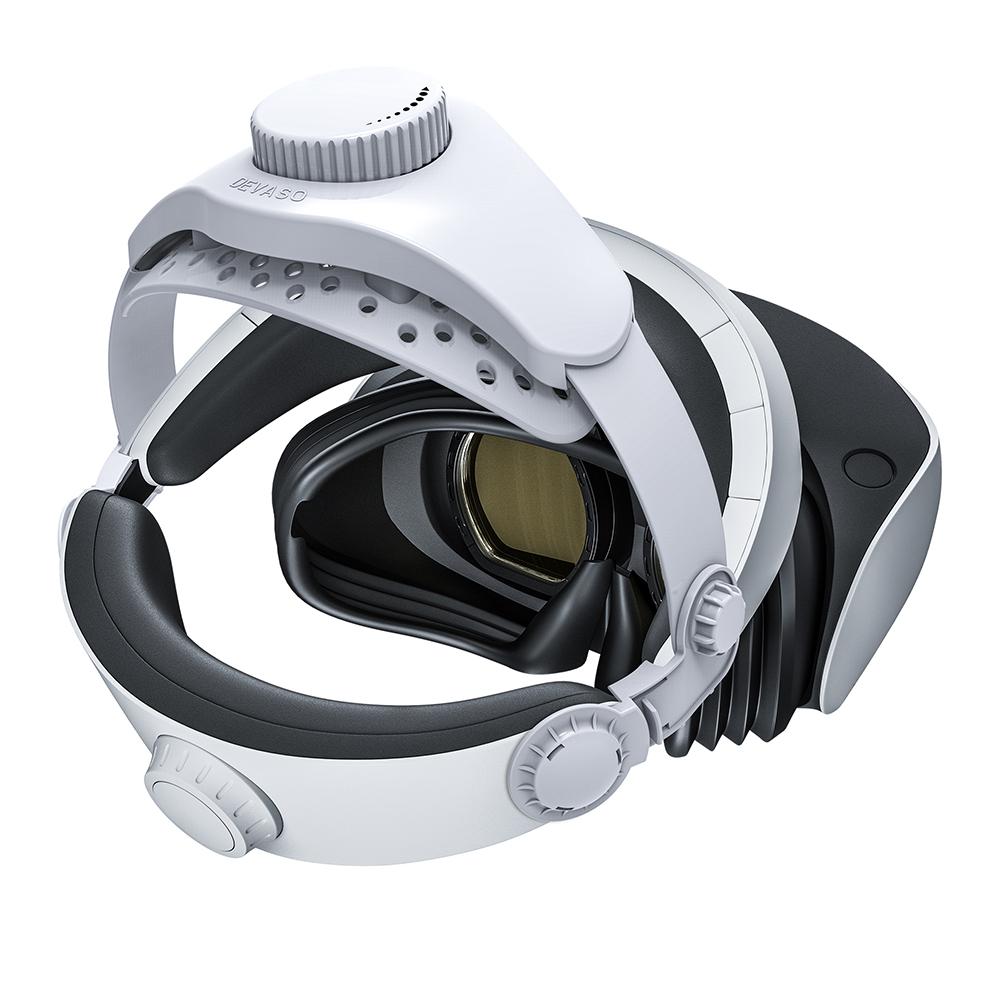 Komfortowy pałąk Oddychający, regulowany pasek na głowę Dekompresyjny pasek na głowę Lepsze wsparcie dla akcesoriów do zestawu słuchawkowego PS VR2