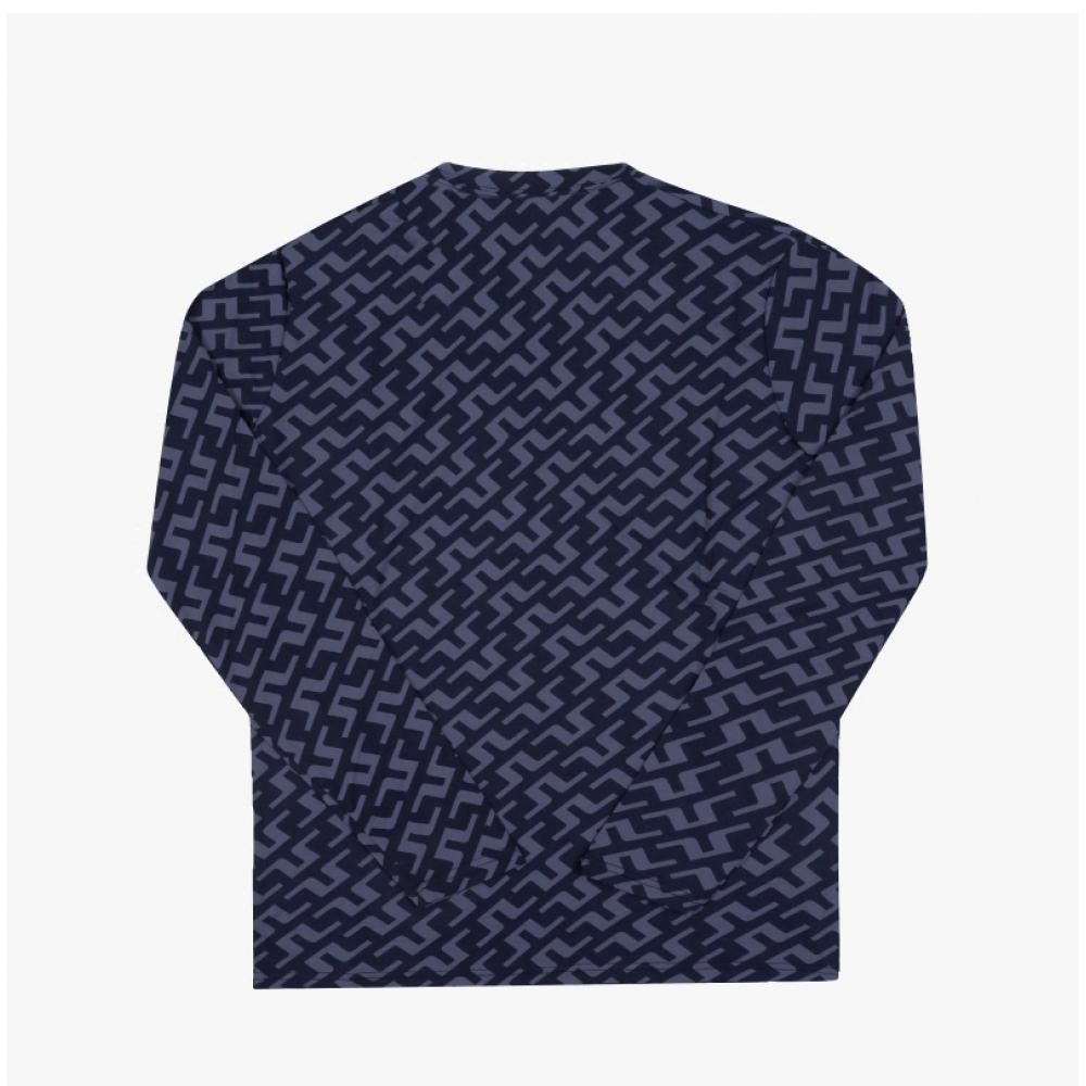 J.lindeberg Tor Print Slim Fit Golf Men S Long Sleeve Tee Gmjt11138 O518