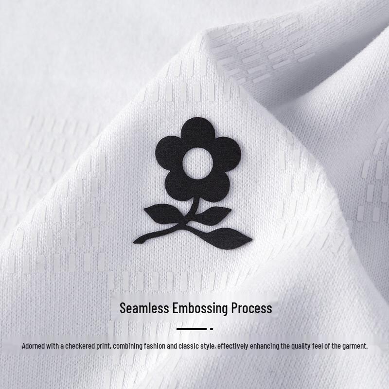 MONTAGUT Men's 100% Cotton Chessboard Print Casual Long Sleeve T-Shirt