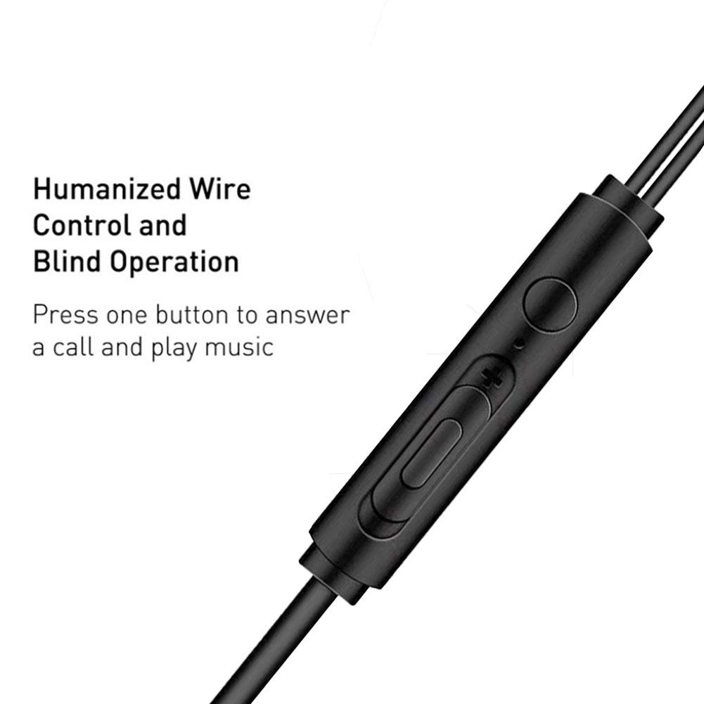 Wired Earphones 6d Stereo Bass Headphones With Microphone In-ear 3.5mm Headset Compatible For Xiaomi Phones