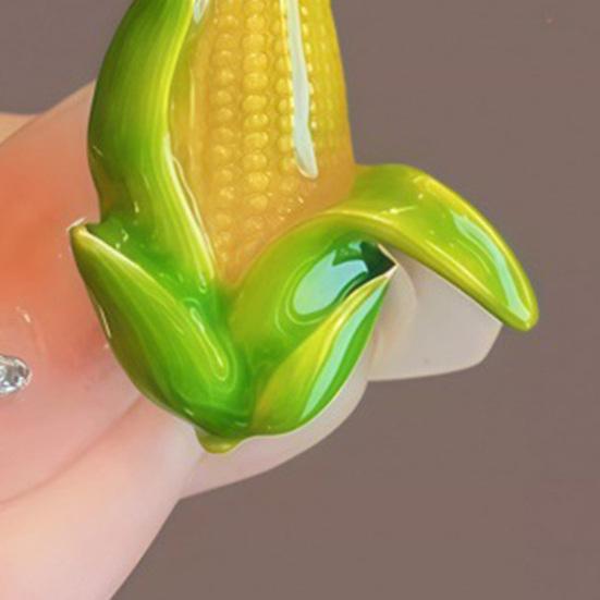 Brooch Mini Corn Design Decorative Pin Translucent Glaze Vivid Color Dress Badge Cardigans Suits Shirts T-Shirts Scarf Bag Clip
