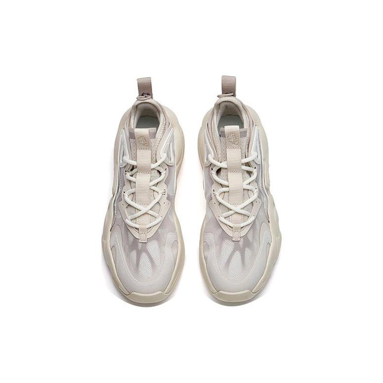 New Anta Bastard Low Top Skateboard Shoes Women's Gray White 122228080-3