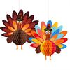 Thanksgiving Day Colourful Ornament Parper Atmosphere Decoration Simulation Turkey Shape Design Rustic Theme Decor 2 Colors