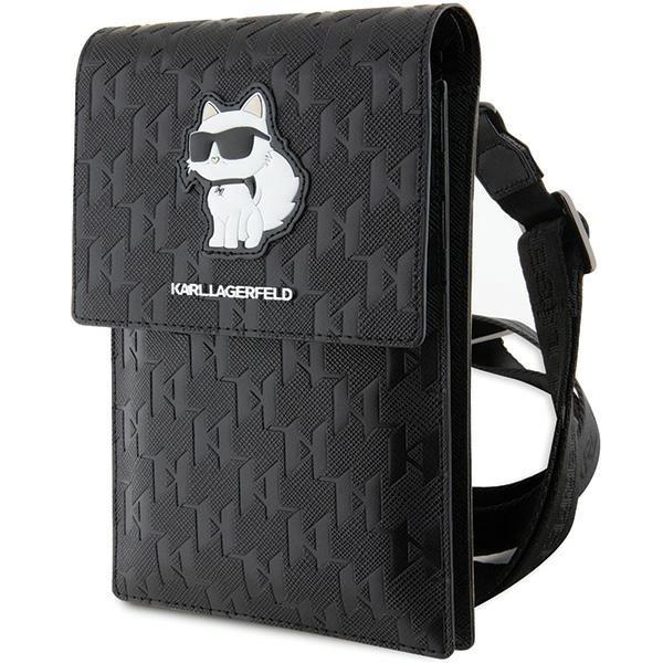 Karl Lagerfeld Torebka Klwbsakhpck Czarny/Black Saffiano Monogram Choupette