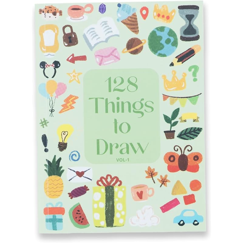 

Factor Notes Drawing Book: 128 Things To Draw | Suitable For All Ages | A6 Size | 128 Prompts (Volume I)