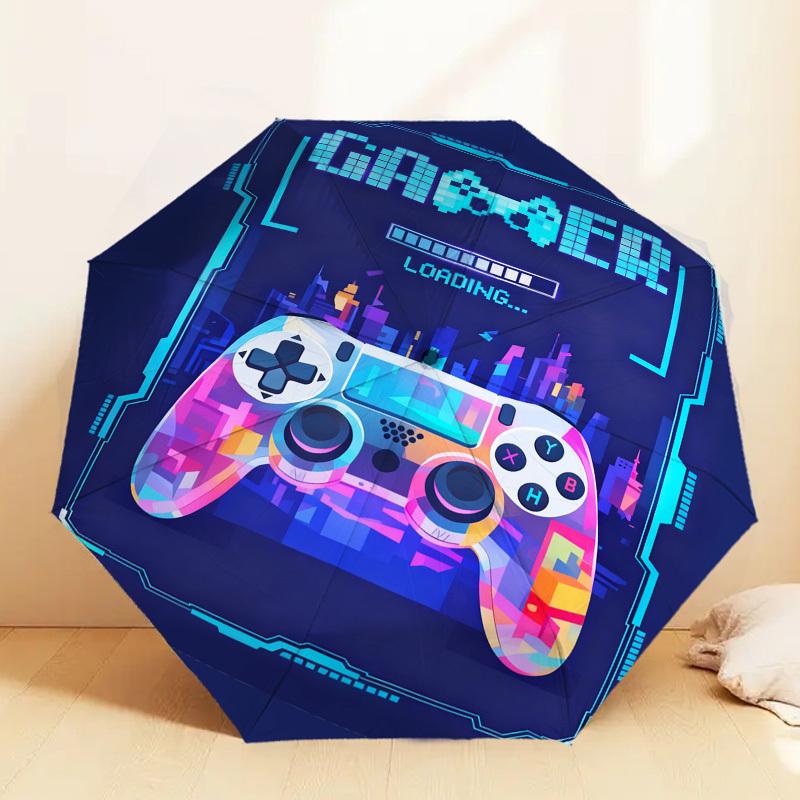 

1pc Gamer Controller Pattern Umbrella Design Automatic Opening and Closing Umbrella, High-quality Travel Umbrella, c1128173