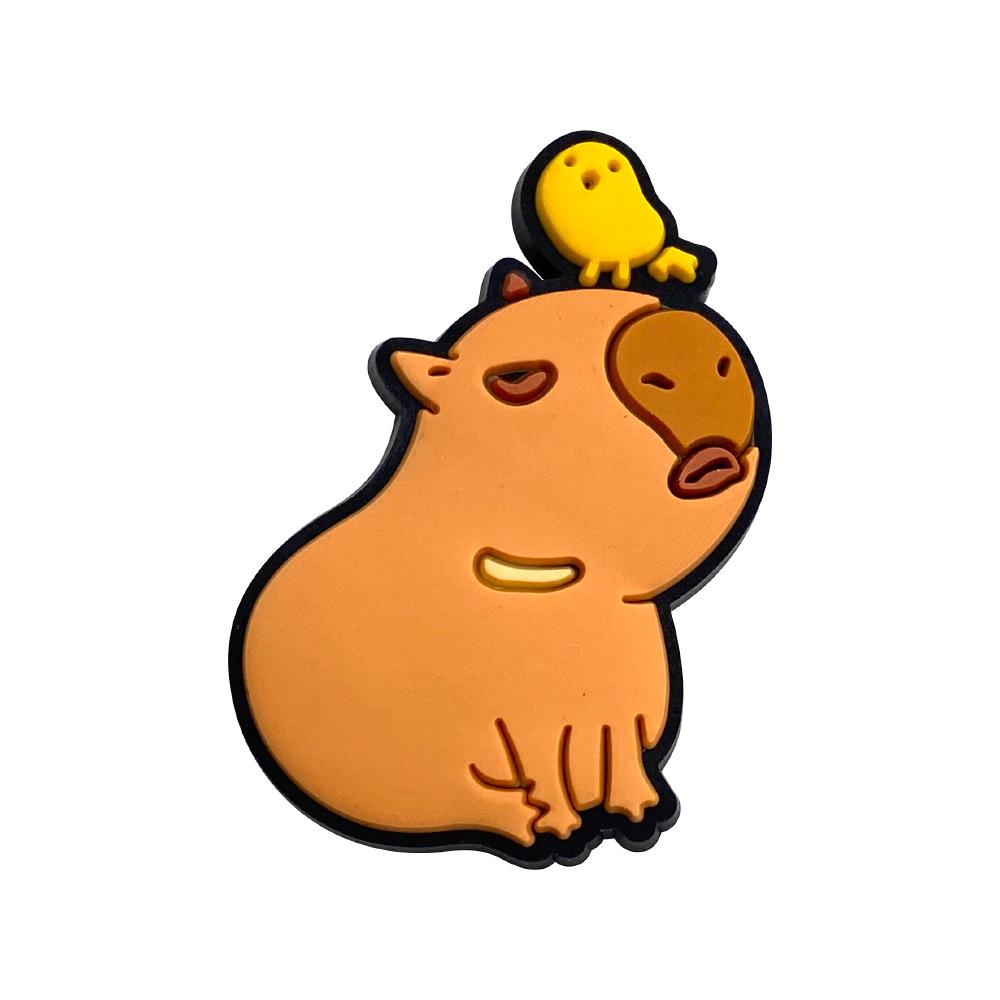 Capybara Hole PVC Soft Rubber Shoe Charms - Creative Shoe Decorations & Accessories