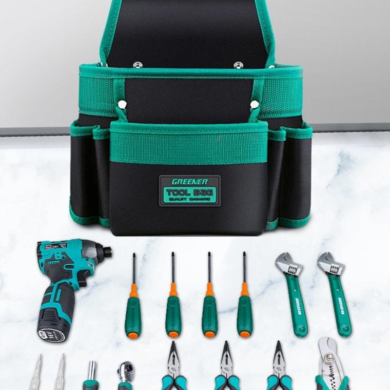 Professional Screwdriver Hardware Tool Work Belt Pouch With Secure Fastening System For Outdoor And Indoor Applications