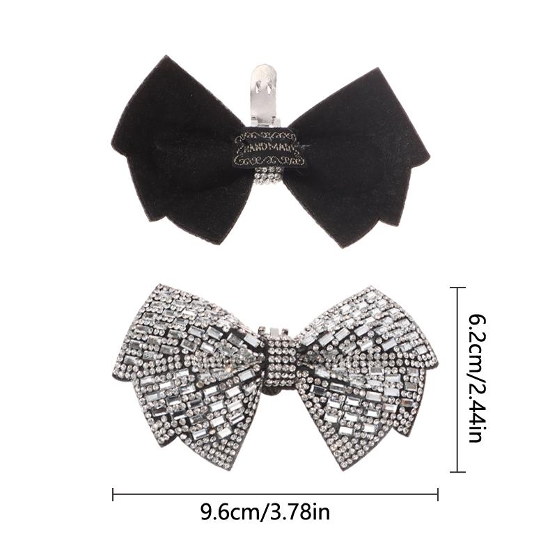 1Pc Luxury  Bow Shoe Buckle Shiny Bowknot Shoes Clip Wedding Bride Shoes Decoration High Heel Charms Jewelry