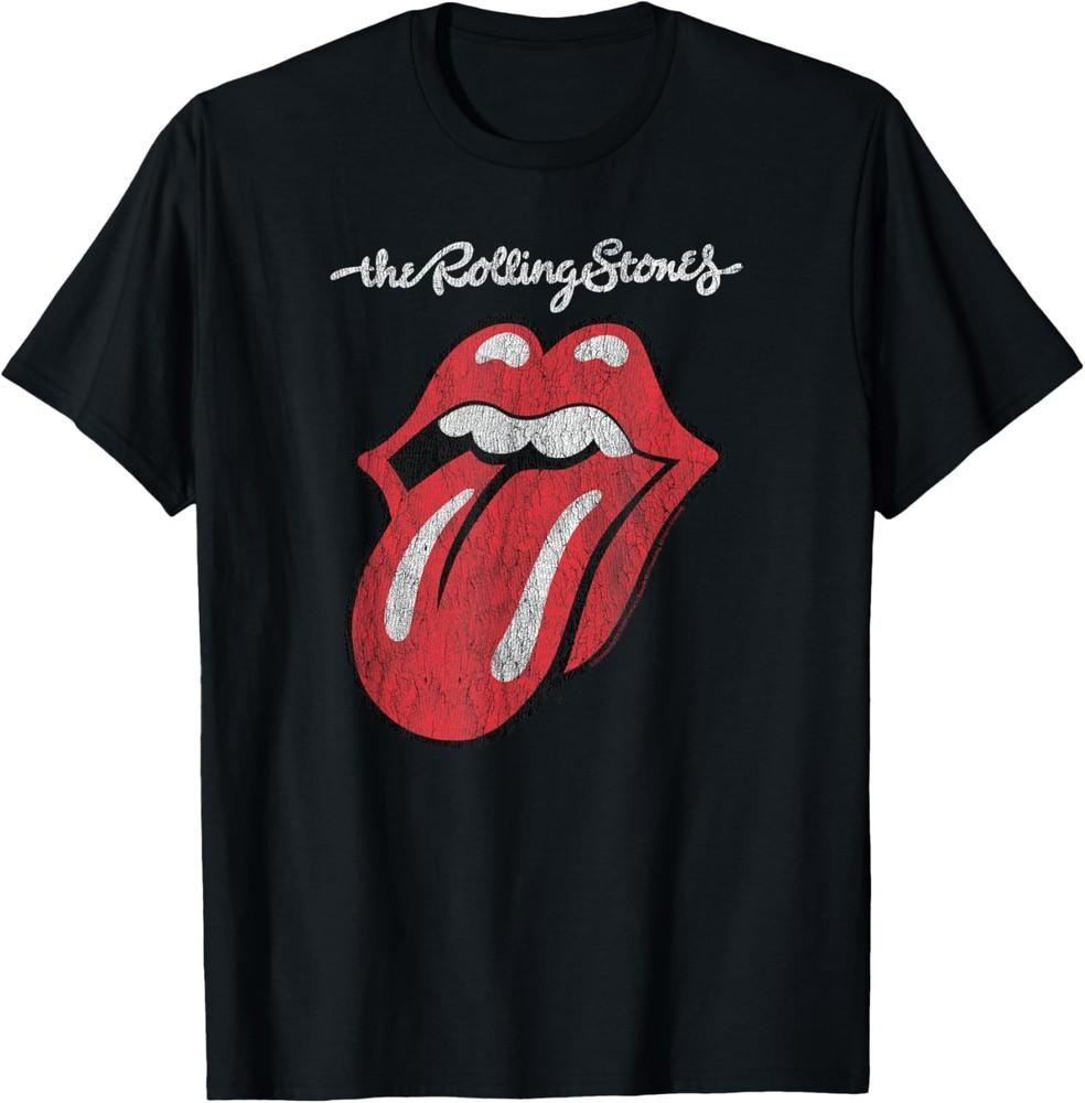 Rolling Stones Official Script Tongue T-Shirt Unisex T-Shirt XXXXL