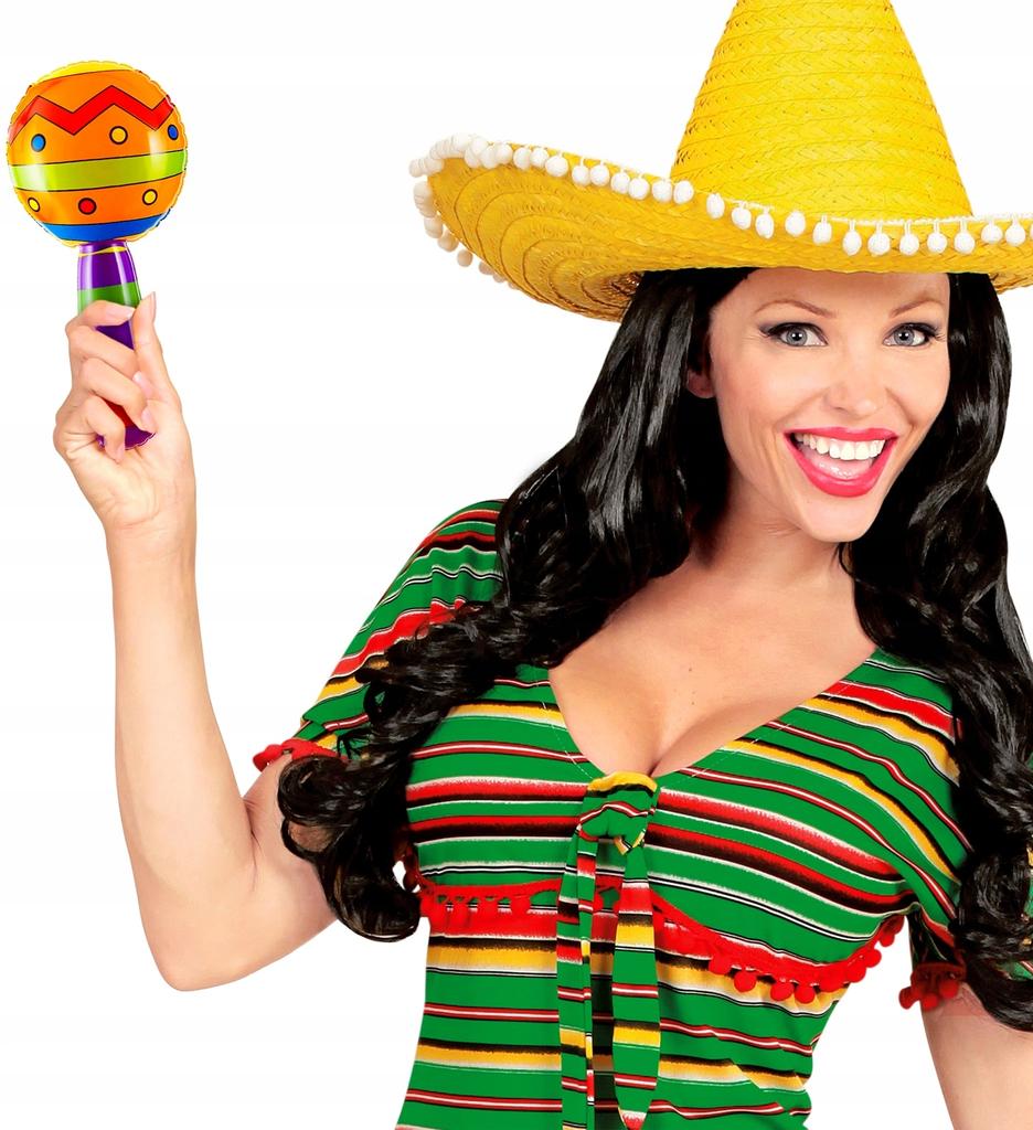 Aufblasbarer Bunter Maracas Rassel Aufblasbares Instrument Mexiko 20cm