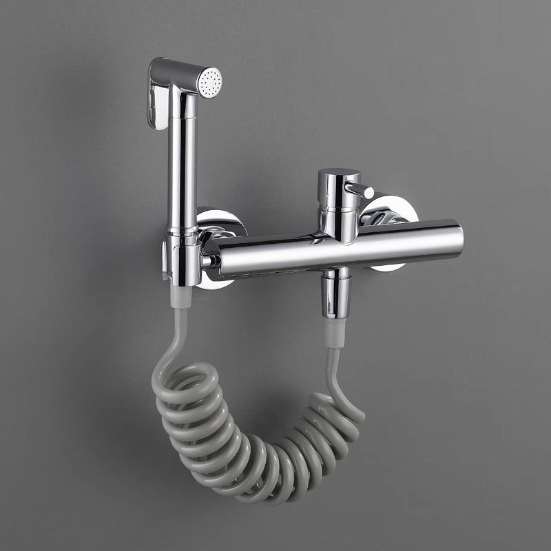Toilet Bidets Sprayer Bathroom Accessories Cold And Hot Water Mixer Bidet Faucet Wall Mounted Rose Gold/Grey