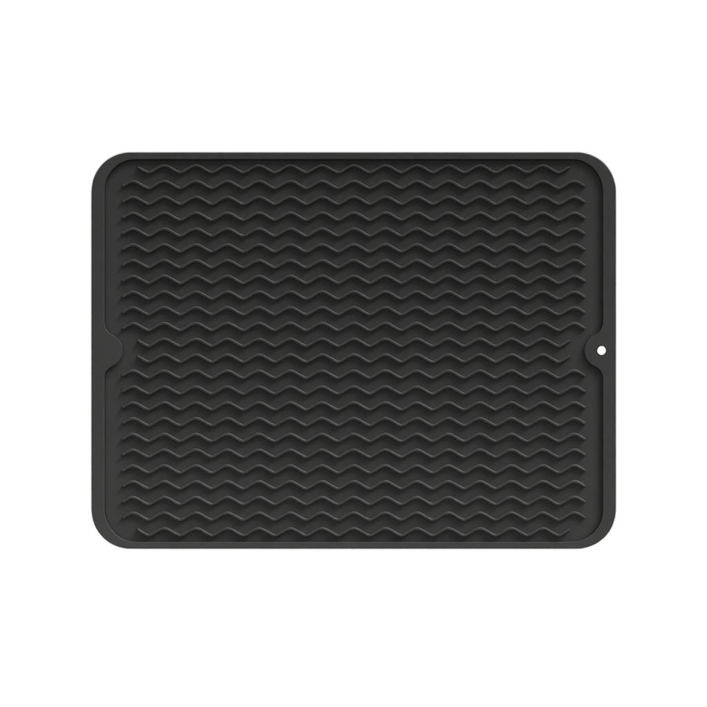 High Temperature Resistant Drying Mat Heat Resistant Silicone Dish Drying Mat Non Slip Kitchen Mat for Draining Dishes and Utensils
