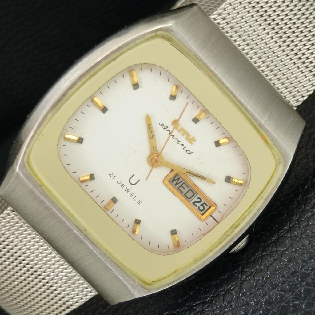 

АВТОМАТИЧЕСКИЕ ВИНТАЖНЫЕ МУЖСКИЕ ЧАСЫ HMT ARVIND ИНДИЙСКИЕ БЕЛОГО ЦВЕТА a706282-1