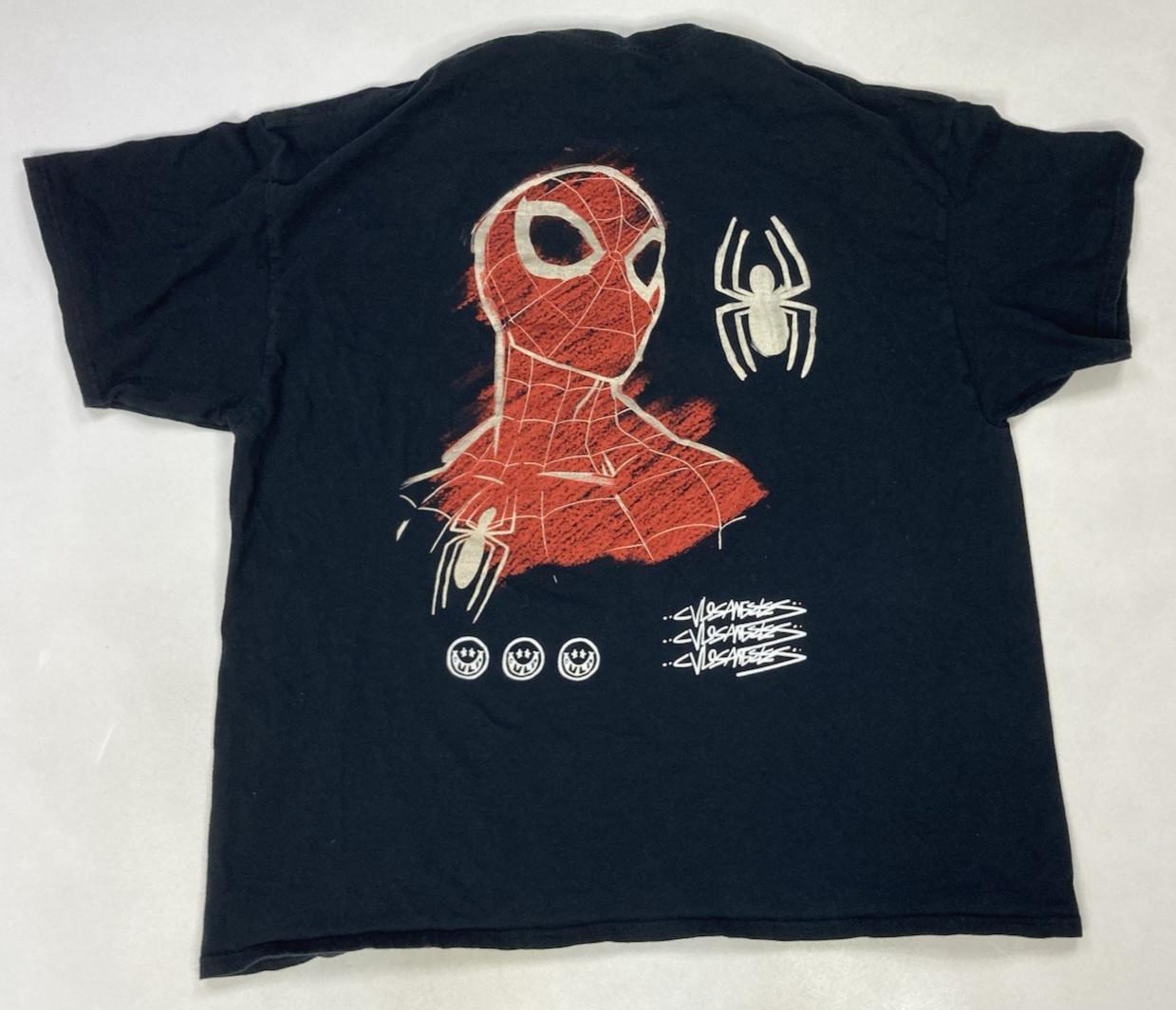 CVLA Marvel Spider-Man Graphic T-shirt Men XXL Black Short Sleeve XL