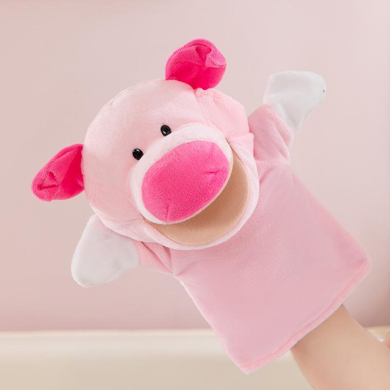 Hand Puppet Toy Animal Hand Soothing Doll Show Lion Can Open Mouth Animal Doll Kindergarten Lecture Props