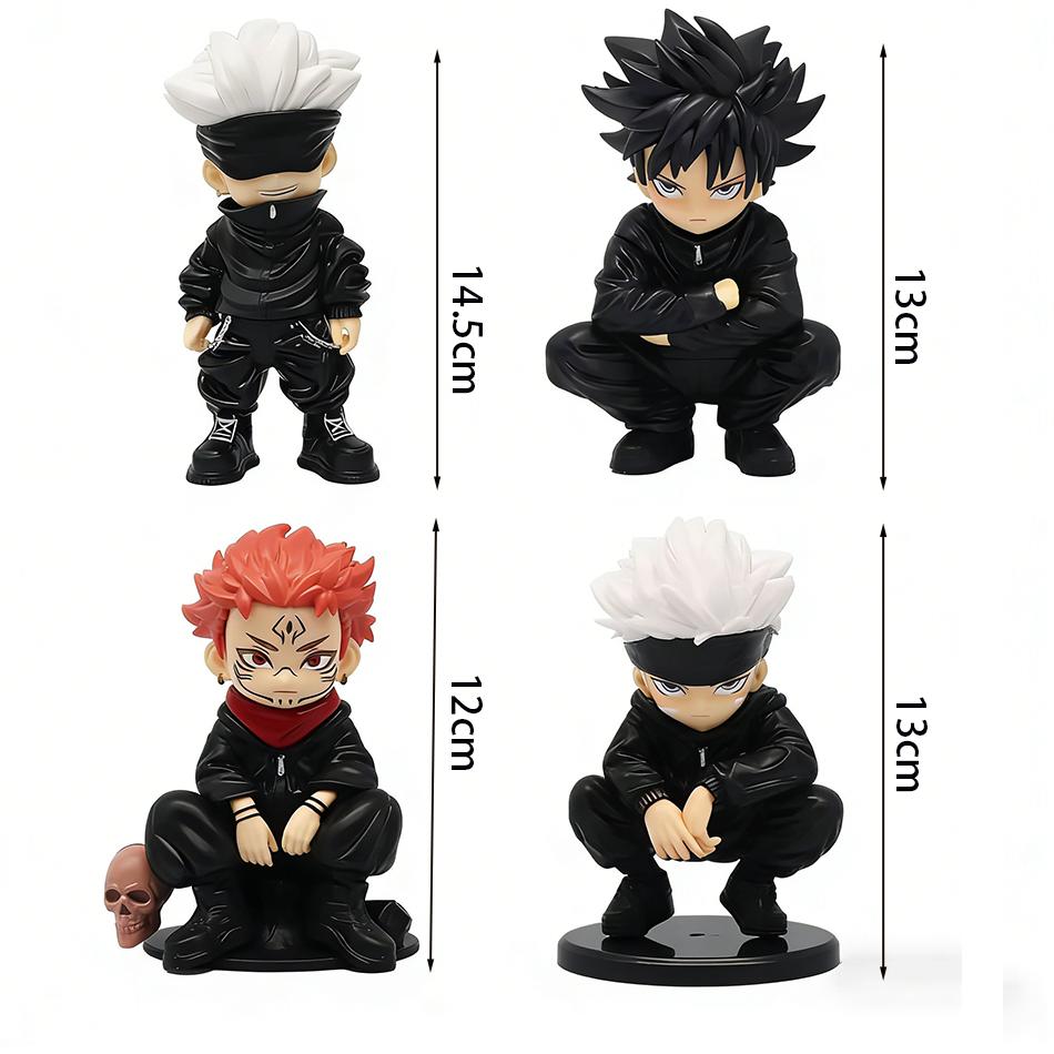 6 יחידות/סט דמויות Jujutsu Kaisen, סאטורו גוג'ו איטאדורי יוז'י דמות פעולה אנימה דגם אספנות צעצועים, מתנת יום הולדת למעריצים
