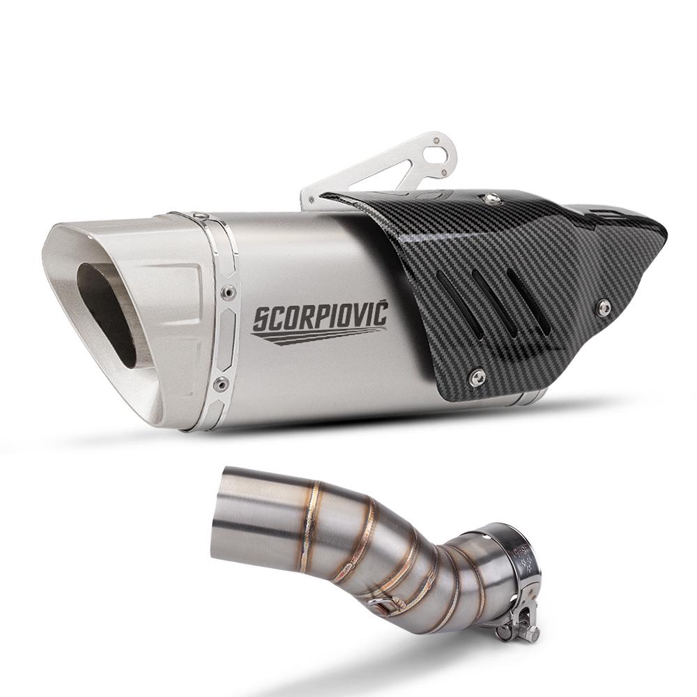 Z900 Motorcycle Exhaust Mid-Pipe & Tailpipe Muffler (Stainless Steel, 2017-2020)