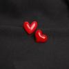Red Heart Shape Enamel Pins Sweater Shawl Pins Heart Shape Lapel Pins for Shawls