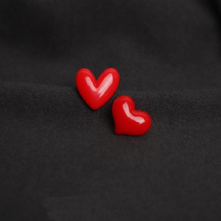 Red Heart Shape Enamel Pins Sweater Shawl Pins Heart Shape Lapel Pins for Shawls