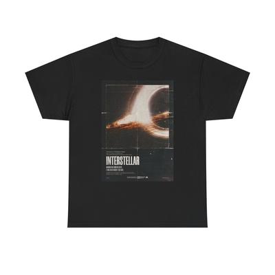 Interstellar T Shirt BRAND NEW Apparel Unisex Heavy Cotton Tee