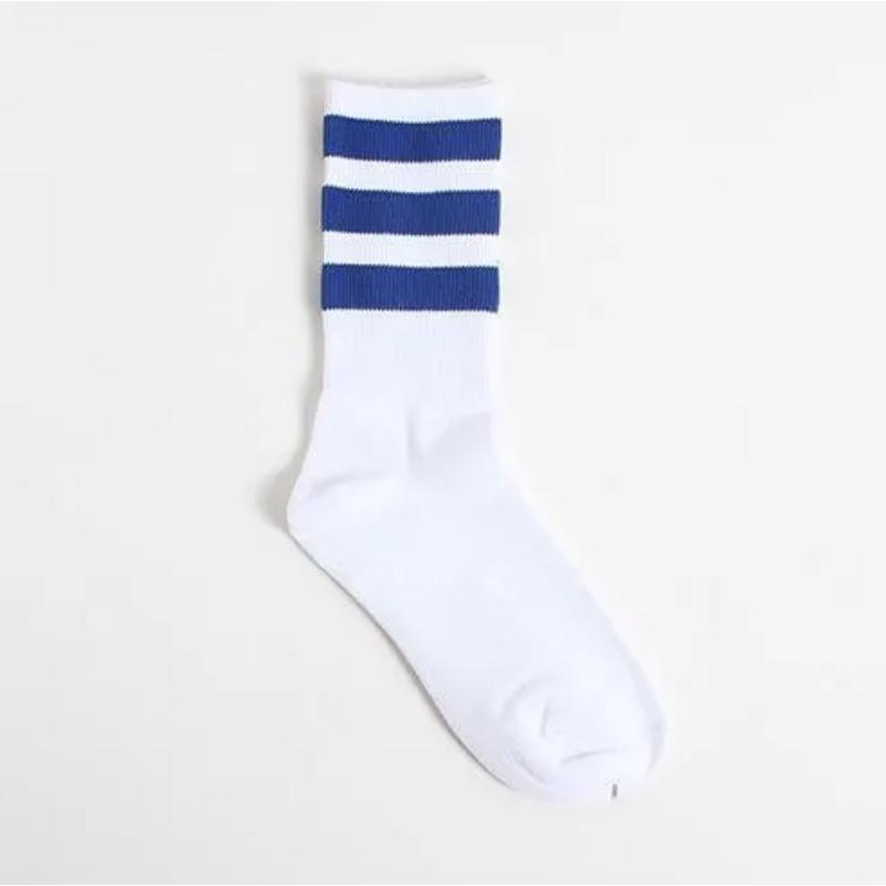 Новые мужские/женские 3 три полоски хлопковые носки ретро хип-хоп скейт длинные короткие — фото 16