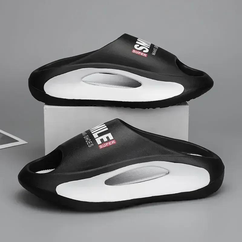 Slippersr for Men Women Eva Soft Bottom Slippers Thick Bottom Comfortable Shock-absorbing Lightweight Beach Shoes New