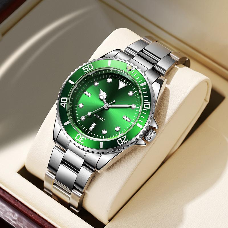 Watch Luminous Waterproof Green Water Ghost Watch Men's Calendar Quartz Watch Men's Watch