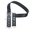 M.2 NVMe Key-M PCIe 4.0 X4 30CM Extension Cable Flexible Ribbon Riser Card for Custom PC Build Projects