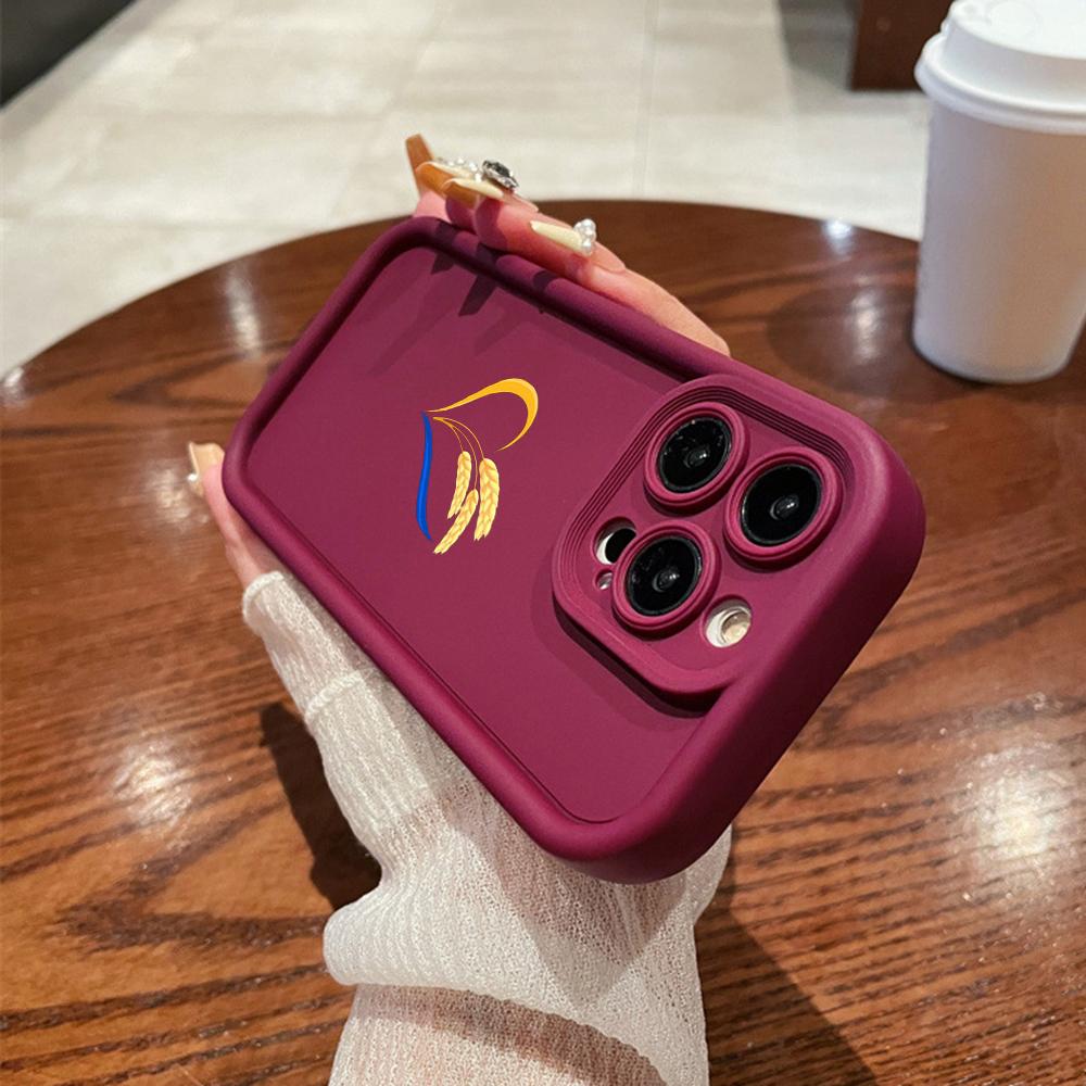 LZ27 National Emblem Heart Silicone Phone Case for SamsungA15 A35 S24 S23 Ultra S22 S21 Plus S20 FE A05 A06 A54 A55 A53 A14 M15 Shockproof Back Cover