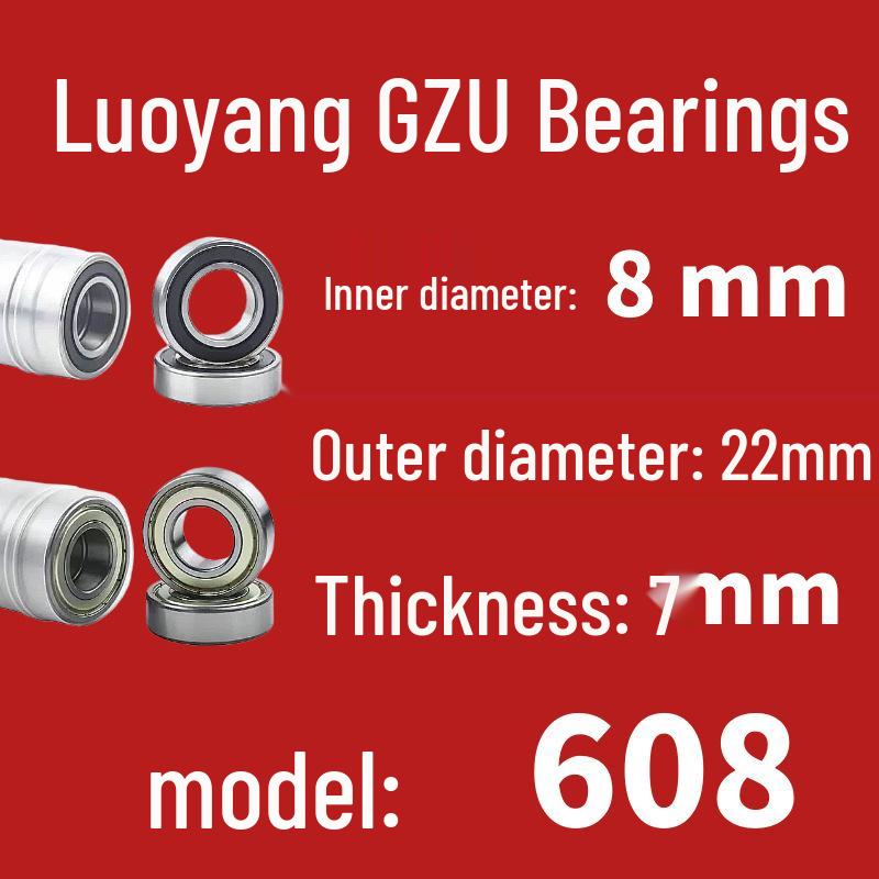 Luoyang Yüksek Kaliteli Dayanıklı Aşınmaya Dayanıklı Derin Kanallı Bilyalı Rulman 6200-6206 Serisi