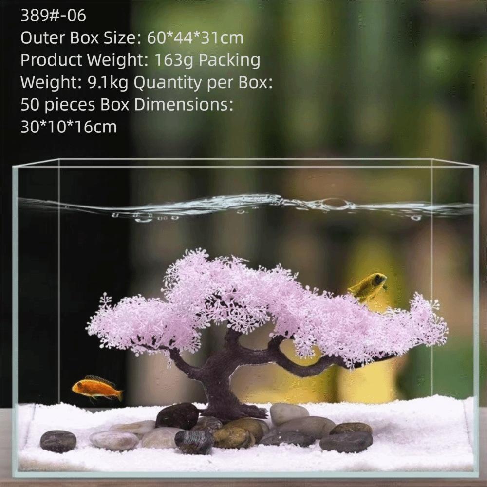 New Realistic Aquarium Fish Tank Decoration Creative Beautiful Aquarium Ornament Fish Tank Decor Pet Fish Habitat