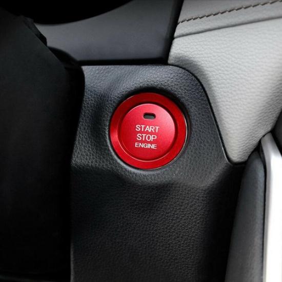 For Toyota Highlander + Engine Start Stop Push Switch Button Ring Cover Trim