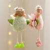 Artistic Girl Doll Hangings With Flower Exquisite Girl Doll Embellishment With Flower Accent For Fashionable Display