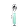304 Stainless Steel Children's Spoon & Fork Set with Portable Box - Ideal for Baby Feeding and Student Use.