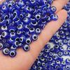 6-12mm Blue Evil Eye Resin Beads for Bracelets and Necklaces