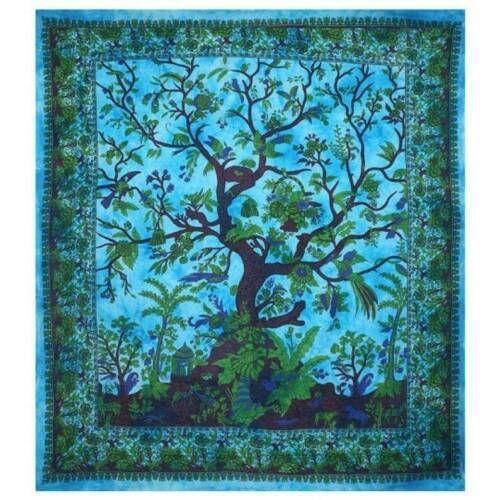 Tree of Life tapestry Indian throw 75x100