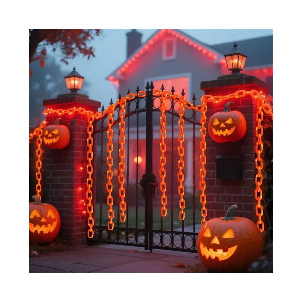 Guirnalda de Luces de Plástico para Halloween con Modos de Iluminación para Decoración Espeluznante, 3 Metros