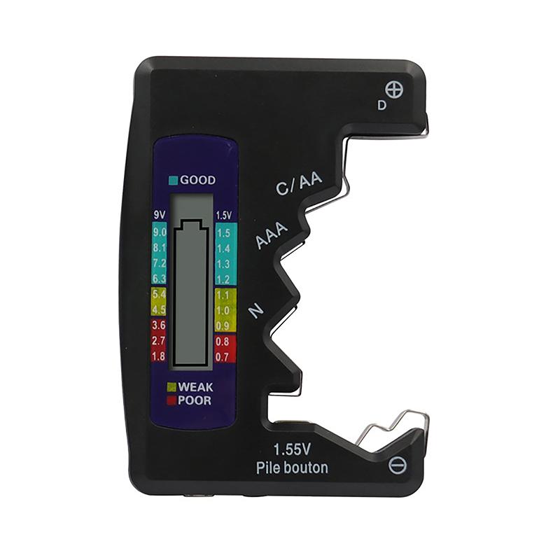 

1pc Battery Level Tester BT-886 Portable Battery Capacity Indicator Compact Size Lithium Digital Display Battery Voltage Meter чёрный