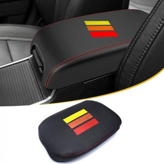 For 2016- Toyota Tacoma Pickup Leather Center Console Lid Armrest Cover