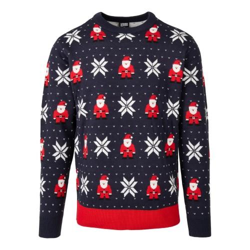 Urban Classics Mens Nicholas Snowflake Christmas Jumper