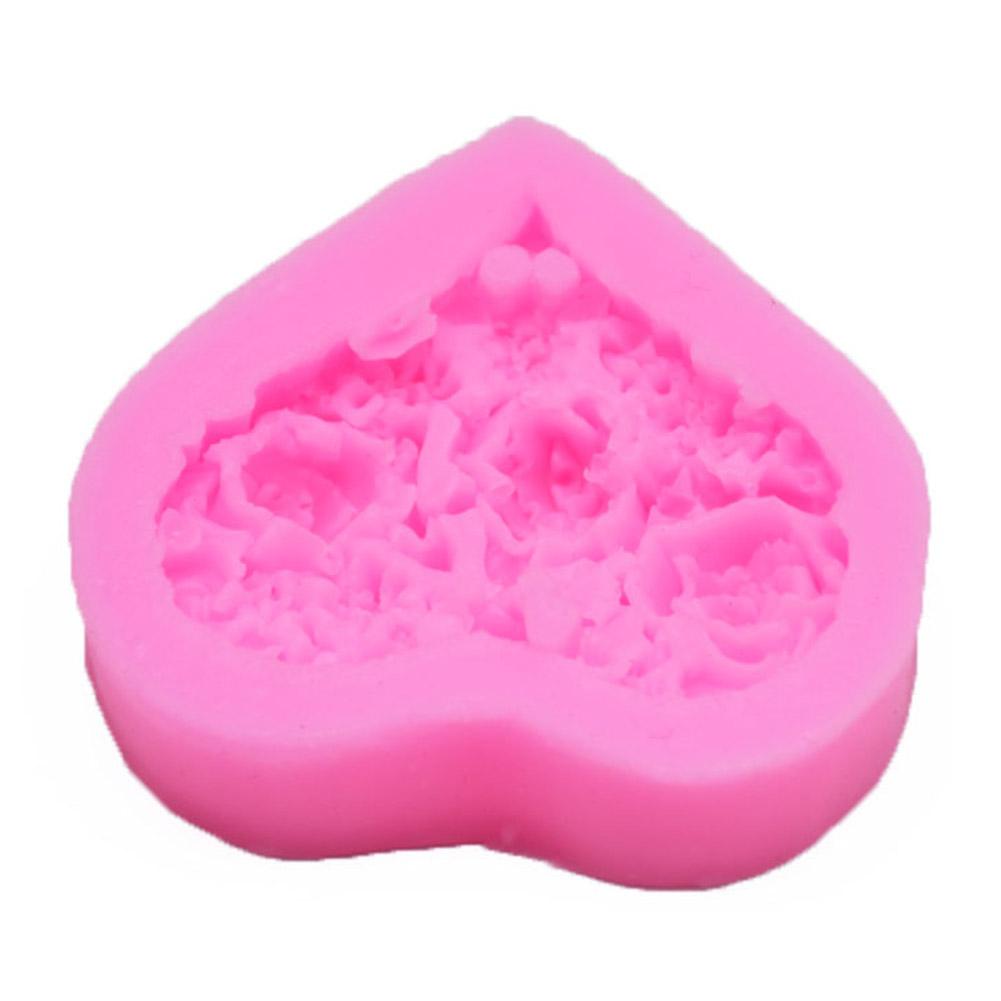 Silikonowa forma w kształcie serca Zmywalna Odporna na ciepło Forma do czekolady Deseru Ciastka