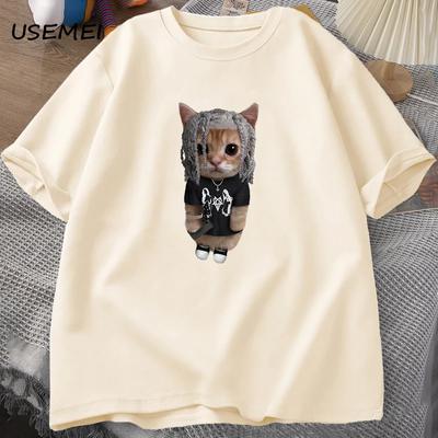 Destroy Lonely T Shirt for Men Casual Mens T Shirts Graphic Tees Summer Cotton Print Hiphop Fashion Y2k Streetwear 90s Tops