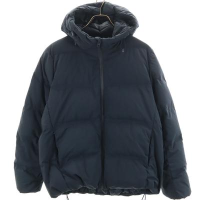 Seamless Down Parka L Navy Women Used