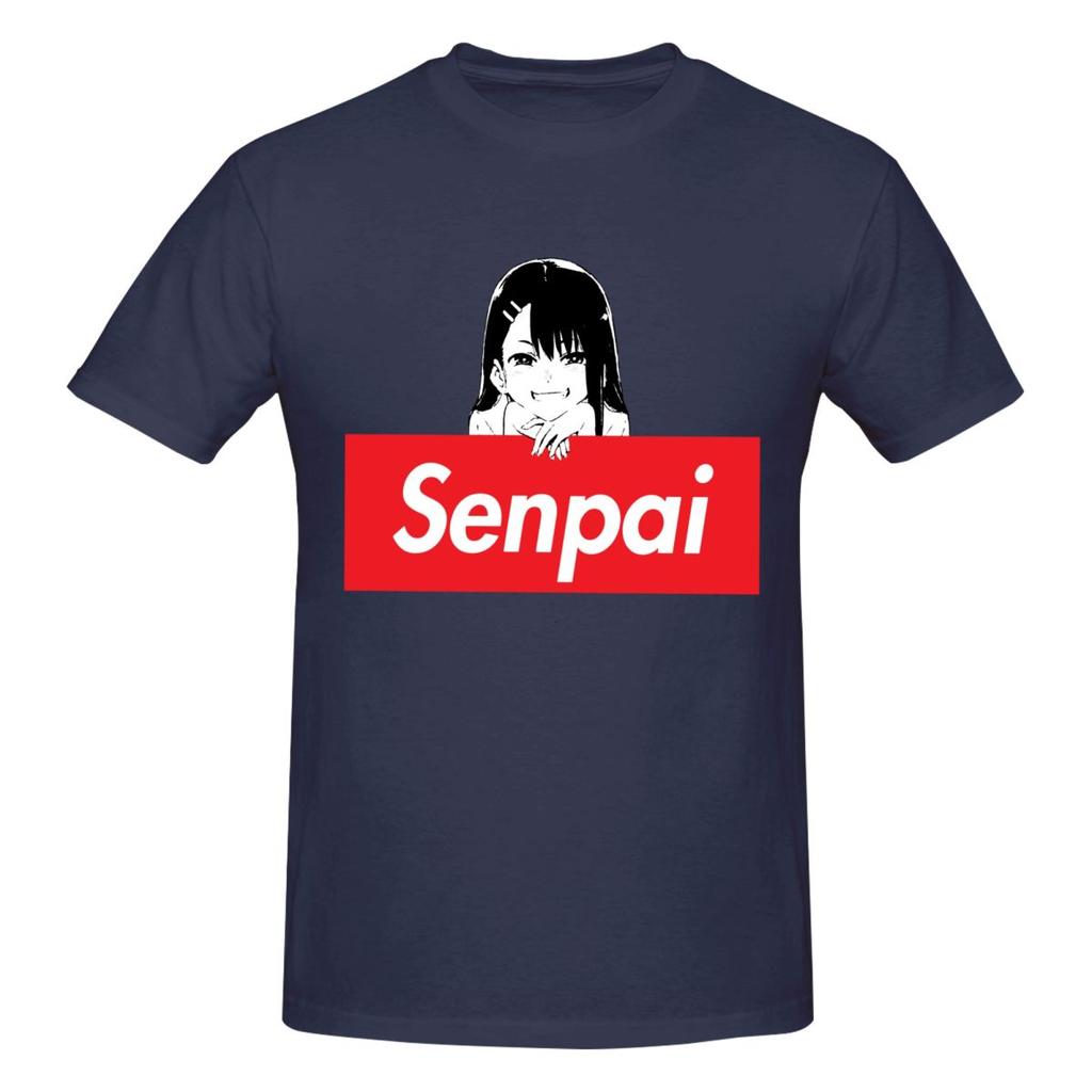 Unisex Senpai Miss Nagatoro T Shirt Vintage Oversized Cotton Crewneck Custom Sleeve Shirts
