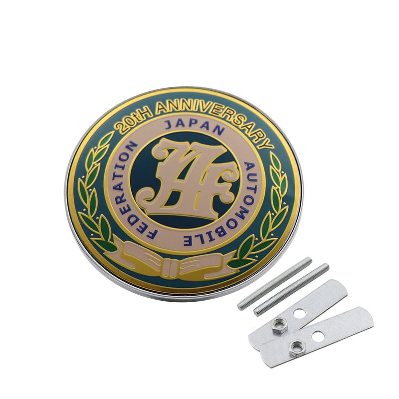 

Универсальная JDM Автомобильная Передняя Решетка Эмблема Логотип Металл Японская Автомобильная Федерация 20-я 40-я 50-я Юбилейная Эмблема Значок Автостайлинг Автоаксессуары 20-green