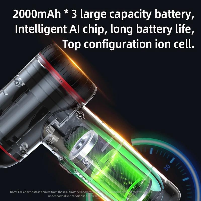 Car Wireless Vacuum Cleaner Strong Suction Handheld Wet Dry Auto Vacuum Dual Use Mini Cordless Auto Vacuum Cleaner For Car