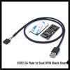 Adaptador DuPont USB 1 a 2 para Placa Base, Interfaz USB 2.0 de 9 Pines a Doble 9 Pines, En Stock