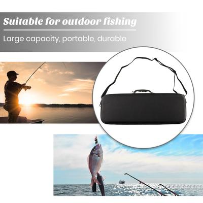 Estuche de pesca portátil, práctico y de gran capacidad, fácil de transportar, resistente a los golpes, bolsa de almacenamiento para cañas de pescar, suministros de pesca