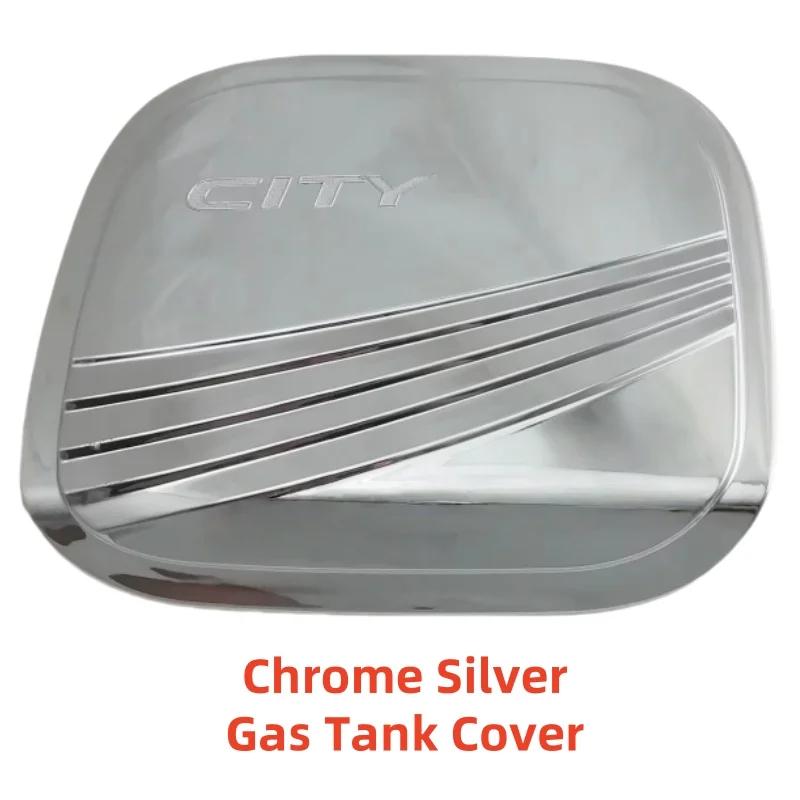 

Car upgrade Chrome Accessories Plated Gas Tank Cover Trim Paste Style For Honda City 2014 2015 2016 2017 Decoration Chrome